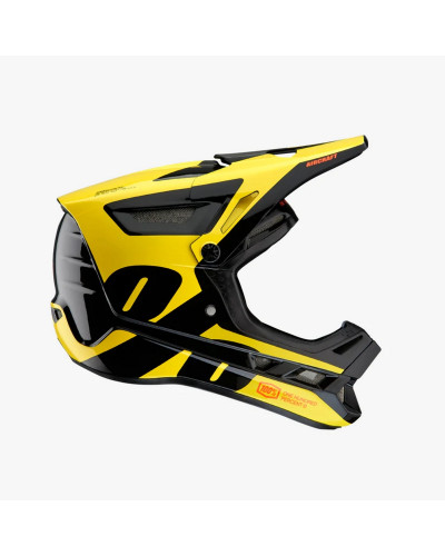 100% mtb велосипедний шолом aircraft composite ltd neon yellow колір чорний/жовтий розмір m (57-58 cm)