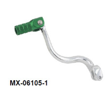 Важіль перемикання передач psychic для kawasaki kx 125 (2003–2005) та kx 500 (1994–2004), oem: 13156-1347; 13156-1492. кована алюмінієва конструкція, сріблястий анодований колір.