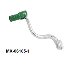 Рычаг переключения передач psychic для kawasaki kx 125 (2003–2005) и kx 500 (1994–2004), oem: 13156-1347; 13156-1492. кованая алюминиевая конструкция, серебристый анодированный цвет.