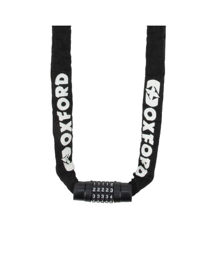 Oxford ланцюг протиугінний combi chain 8, 8 мм × 1,5 м (кодовий замок)