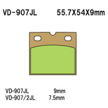 Vesrah гальмівні колодки kh18  (золоті) (made in japan)