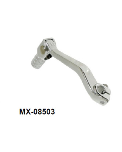 Psychic рычаг переключения передач honda crf 150f 2003–2017, crf 230f 2003–2019 (oem: 24700-kpt-305; 24700-kps-900), кованый алюминий, серебристый (