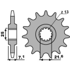 Pbr передня зірка 585 15 18nc kawasaki zx 6 r (07-08) (ланцюг 520)