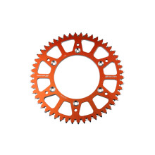 Scar racing задня зірка алюмінієва 89952 для ktm sx / sxf / exc / excf 1993–2025, husqvarna tc / fc / tx / te / fe / fx 2014–2025, gas gas 125–450 mc / mcf / ec / ecf 2021–2025, triumph tf 250–fx 2024–2025. колір: помаранчевий.