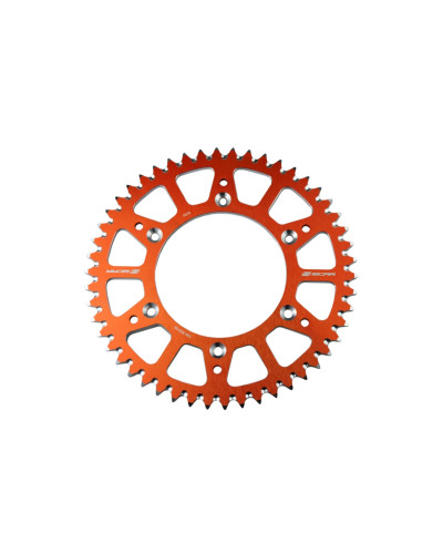 Scar racing задняя звезда алюминиевая 89952 для ktm sx/sxf/exc/excf 1993–2025, husqvarna tc/fc/tx/te/fe/fx 2014–2025, gas gas 125–450 mc/2 mc2 triumph tf 250-fx 2024-2025. цвет: оранжевый.