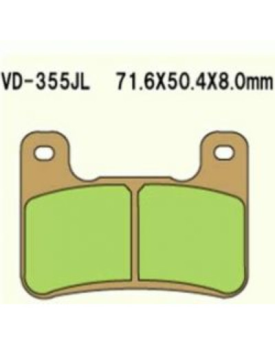 Vesrah гальмівні колодки kh379  (золоті) gsxr 750 '04-'09 gsxr 1000 '04-'09 zx 10r '08-'10 kh379 (made in japan)