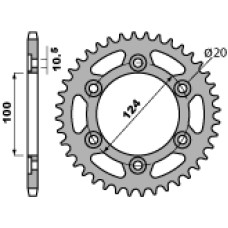Pbr задня зірка 1027 46 c45 ducati monster 600/620 00-06 (jtr735.46) (ланцюг 520)