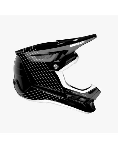 100% mtb велосипедний шолом aircraft composite колір чорний/білий розмір s (55-56 cm)