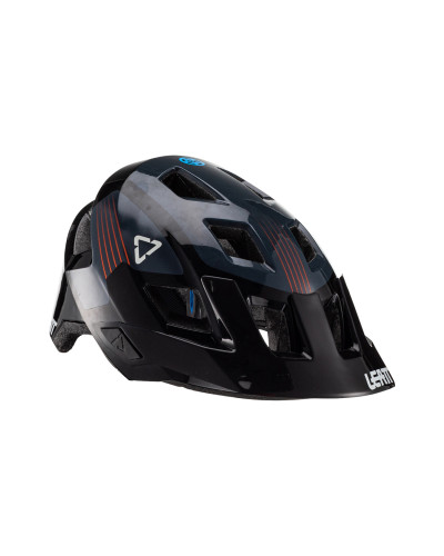 Leatt велосипедный шлем (детский) mtb allmtn 1.0 junior v22 helmet black цвет черный/темно-синий размер xs (50-54 cm)