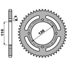 Pbr задня зірка 4418 46 c45 kawasaki kx 65 00-20 (jtr1465.46) (ланцюг 420)