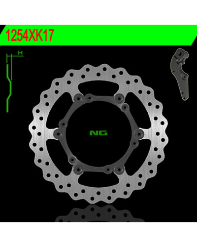 Ng тормозной диск перед 270mm husaberg te/fe '14-'18, husqvarna tc/te/fc/fe 125/510 '14-'17, ktm sx/exc/sxf/excf 125/530 '08-'18 плавающая