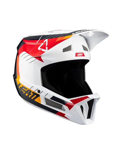 Leatt велосипедный шлем mtb gravity 2.0 v24 helmet white/red белый цвет/оранжевый/черный размер l (59-60 cm)
