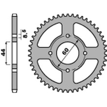 Pbr задняя звезда 832 52 f yamaha dt 50r '78-'95 (jtr832.52) (цепь 420) - 4461 52