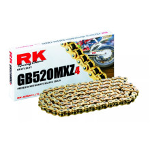 Rk цепь приводная (motocross) 420mxz4-120 застежка (cl) в наборе золотой (объем: do 150 ccm) (22,2 kn)