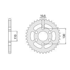 Cht задня зірка 504 44 kawasaki el 250 88-96 (486-44) (jtf486.44)