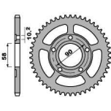 Pbr задняя звезда 281 44 c45 honda crm 125 (цепь 520) (jtr604.44)