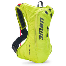Uswe camel bag outlander 4 crazy yellow, колір жовтий флуо, для мото/велосипеда, об’єм рідини 3 л (рюкзак 4 л + 3 л рідини).