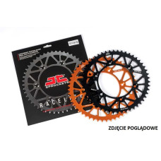 Jt зірочка задня 4549, 46 зубців, алюмінієва racelite, для ktm freeride 250 (2014–2017) та 350 (2012–2017) (-2), для ланцюга 520, колір — помаранчевий (454946jta)