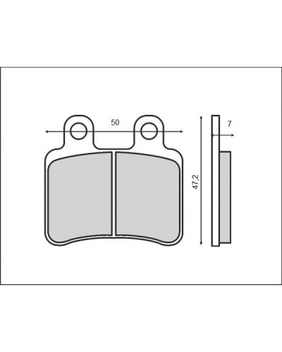 Brenta гальмівні колодки kh350  derbi/hm/peugeot/mbk/yamaha/rieju/cpi, перед