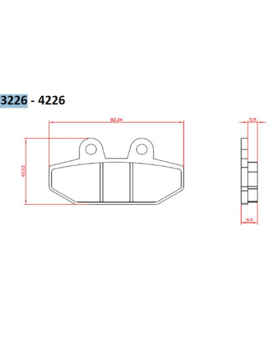 Brenta гальмівні колодки kh710 harley-davidson 1750/1870 '18-20, зад (ft 3226)