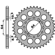 Pbr задняя звезда 811 41 c45 suzuki dr 200s/se '86-'19, gsx 250 katana '82-'84 (jtr814.41) (цепь520)