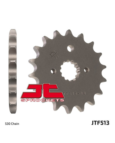 Jt передняя звезда 513 15 suzuki gsf bandit 600/650/1200/1250, gsxr750 88-06 (51315jt) (цепь 530) - 51915jt (jtf519.15)