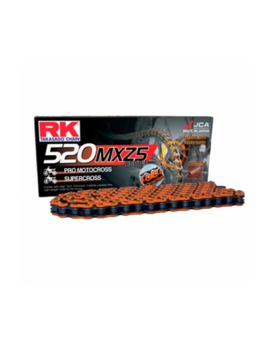 Rk цепь приводная (motocross) 520mxz5-120 застежка (cl) в наборе (объем: do 500 ccm) (37,8 kn)