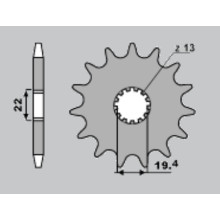 Pbr передняя звезда 439 15 18nc suzuki gr 650 (83-85), gsx 400 f (цепь 530)