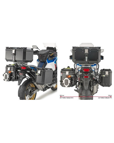 Kappa каркас для боковых кофров monokey cam side honda crf 1100l africa twin adventure sports