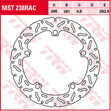 Trw zf гальмівний диск перед bmw r 1100s '98-'00, r 1200gs/adv '04-'18 (305x181x4,5mm) 