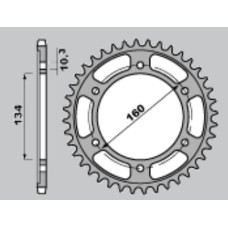 Grosskopf задняя звезда 4405 45 c45 honda cbr 600f (01-06) (jtr1307.45) ()
