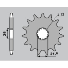 Jr передняя звезда 566 13 (56613jt) suzuki rf/gsx/gsxr/gsf, yamaha fzr 600