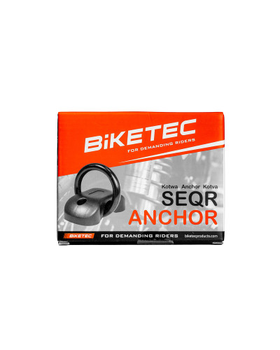 Biketec seqr защитный крепеж (якорь) 132×69 мм, 3 ключа, скоба 15×75 мм (анкерные болты в комплекте)