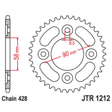 Jt задняя звезда 4462 35 honda 110 wawe/astrea grand '12-18', 125 innova/supra-x '03-18', sym vf 125 (446235jt) (цепь428)