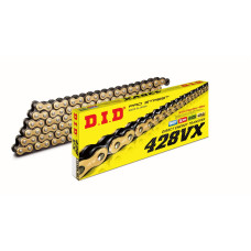 Did цепь приводная 428vxgb-142 (142 звено) o-ring золотой (открытый + застёжка)