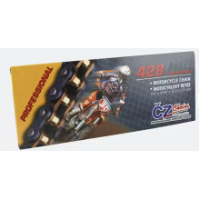 Cz ланцюг привідний 428 or (122 звено) o-ring (street max 250 ccm) (23,4 kn) + застібка