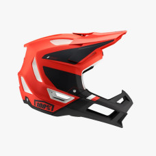 100% mtb велосипедний шолом trajecta red fluo/black колір червоний fluo/чорний розмір l (58-61 cm)