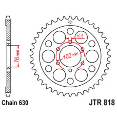 Jt задня зірка 818 41 suzuki gs 750 '77-83, gsx 750 '79-82 (81841jt) (ланцюг 630)