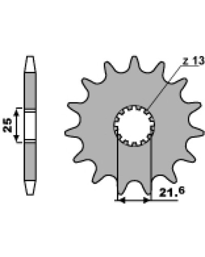 Pbr передня зірка 429 15 suzuki gsxr 1100 '89-'00, rf 900 (jtf440.15) (ланцюг 532)