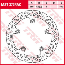 Trw zf гальмівний диск зад bmw f 650/800gs/adv '08-' f 700gs '13-, f 800r '09-, f 750/850gs '18-, s 1000xr '15-'19, k 1200r/s '05-'09, r 1200gs/adv/r/rt/hp2 '04-'13, r-nine t '13-, r 1200s/st m