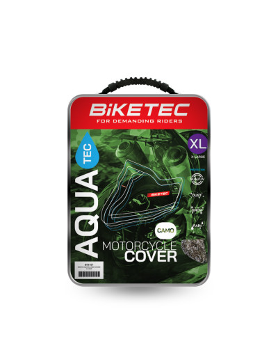Biketec водонепроникний чохол aquatec для мотоцикла, колір камуфляж, розмір l (спортивний)