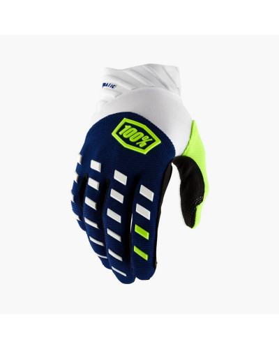 100% рукавиці cross/enduro airmatic navy/white колір синій/білий/зелений розмір xl