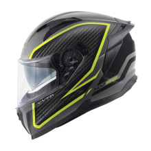 Kappa шолом kv52 kronos integralny  титановий колір чорний жовтий fluo mat carbon look розмір 56 / s 