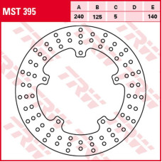 Trw zf гальмівний диск зад aprilia sr 125/300 '11-, gilera nexus 250 '06-'08, nexus 125 '07-'15, nexus 300 '08-'14, nexus 500 '04-'15, piaggio x7 125/250 '08-'14, x8 125/200/250 '04-'06, x9 