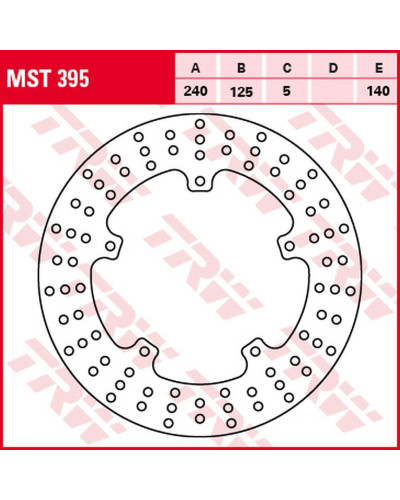 Trw zf гальмівний диск зад aprilia sr 125/300 '11-, gilera nexus 250 '06-'08, nexus 125 '07-'15, nexus 300 '08-'14, nexus 500 '04-'15, piaggio x7 125/250 '08-'14, x8 125/200/250 '04-'06, x9 