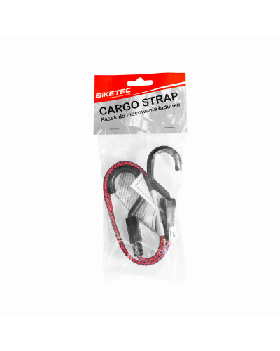 Biketec лента для фиксации багажа (багажный экспандер) model bungee 17mm x 50cm, цвет красный