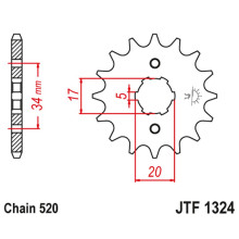 Jt передняя звезда 2060 11 honda crf 230 '03-15' trx 200 sx foutrax '86-88' '90-97' (206011jt) (цепь 520)