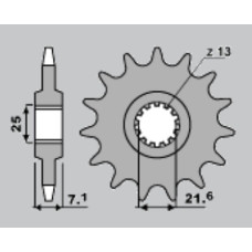 Jr передняя звезда 585 16 (57816jt) yamaha xtz 750 '89-'98, kawasaki zx6r '07-'08