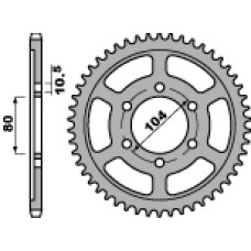 Pbr задняя звезда 4359 41 c45 kawasaki zx9r (02-04), zx 10r (08-10) (jtr1489.41) (цепь 525)
