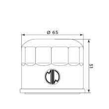 Miw (meiwa) масляний фільтр bmw g 310 r / gs '17-'22 (oem: 11428562889)